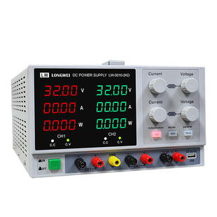 Longwei company with power display dual adjustable DC regulated power supply with USB series and parallel fixed 5V 3