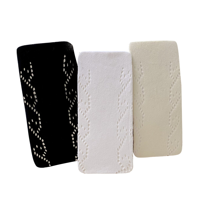 Medias negras hollow-out lado amor jacquard pantimedias de verano de las mujeres delgadas sexy puro deseo estilo Lolita calcetines de malla