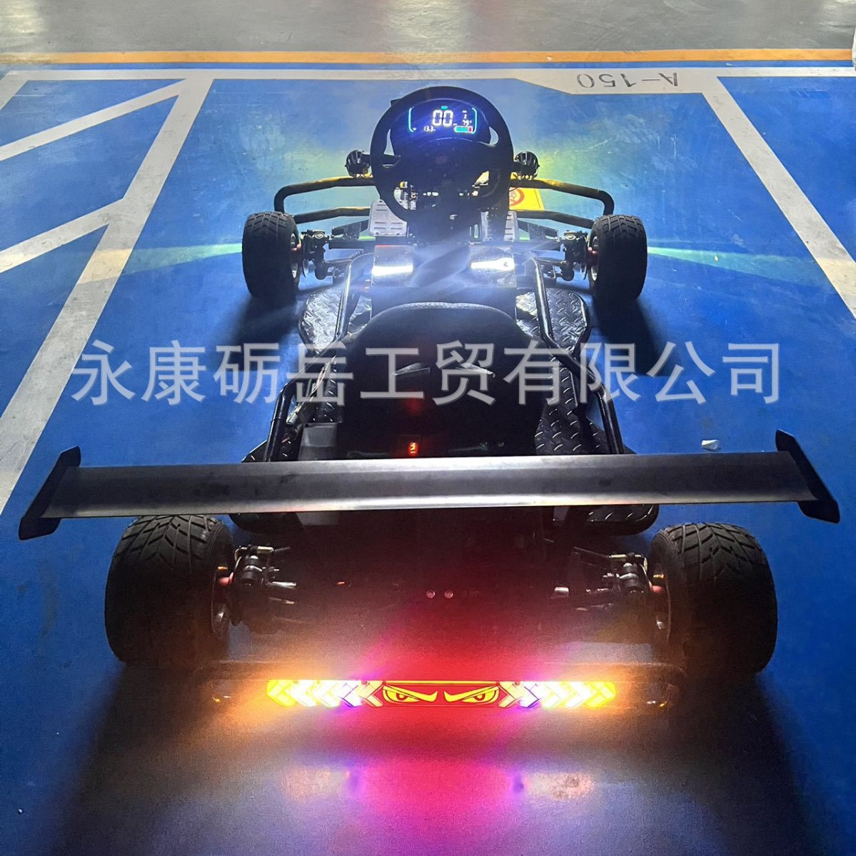 Nuevo kart de velocidad extrema 130 mph deportivo eléctrico pantalla grande kart competitivo edición de pista