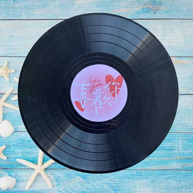 クリエイティブ落書きビニールレコード装飾バーパブインテリア壁装飾レトロノスタルジックな壁古いレコード装飾|undefined