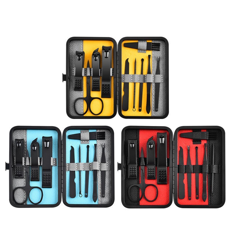 Manicure Set, Home Manicure and Beauty Tools, 10-25 Piece Set, Portable Nail Clipper Set, Pedicure Printed Logo