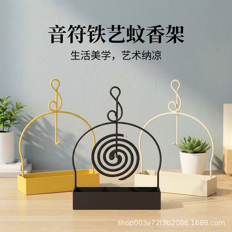 香薰炉香炉蚊香架蚊香接灰盘可台置可壁挂全金属防火防烫禅意香架