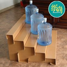 水果店陈列纸板货架水果斜坡架超市水果阶梯展示架台阶货架礼品盒