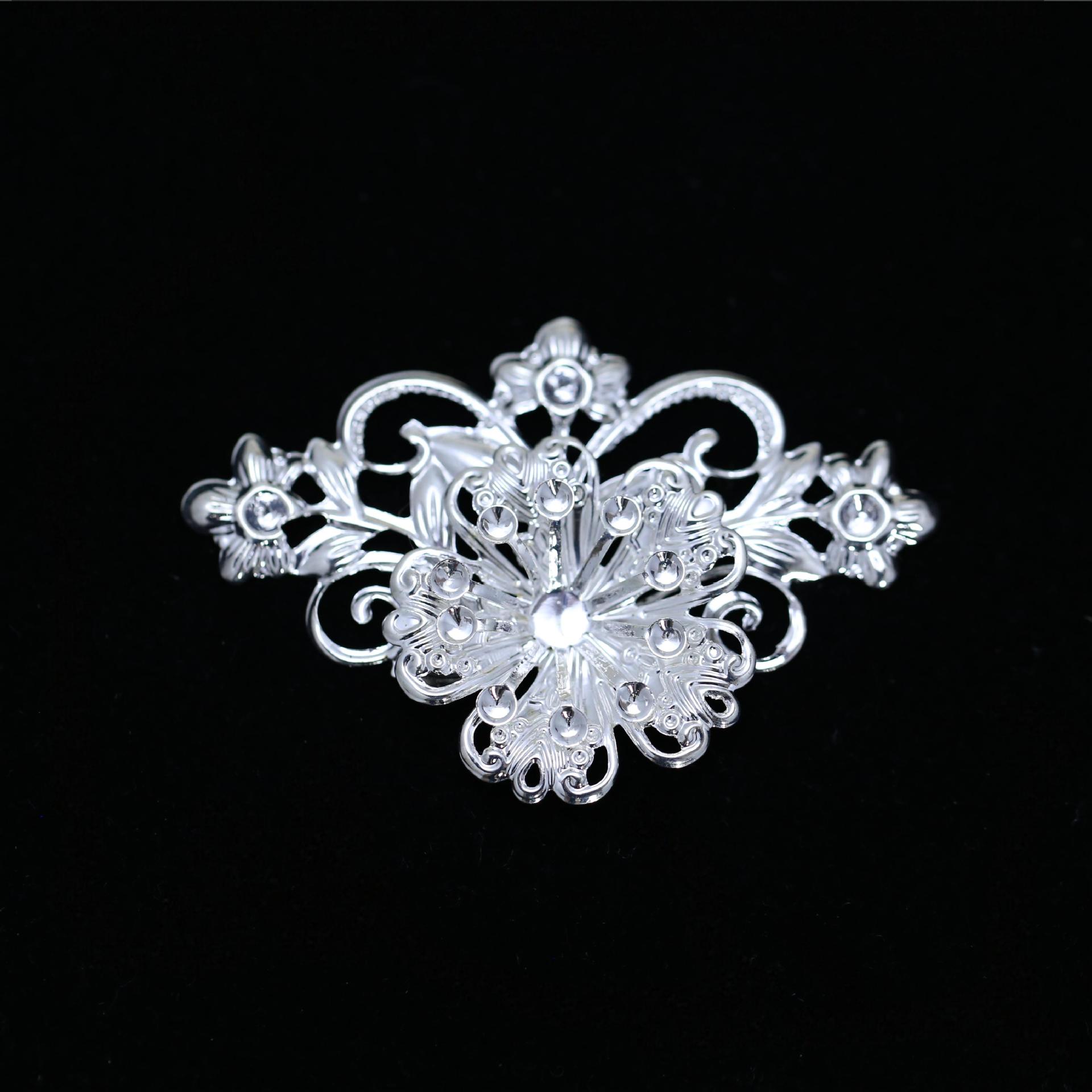 Handmade Round Fan Accessories Diy Iron Hollow Three-dimensional...