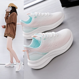 Spring 2025 New Korean Breathable Flying Weaver Shoes Ins Trendy Students Running sneaker Casual Shoes FZ6605