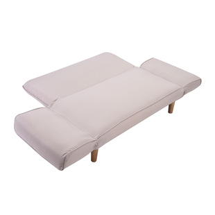 Japanese Yahoo Beige Sofa Fashion Fabric Sofa Compact Double Sofa Sofa Strong Wooden Bracket Fashion Spot