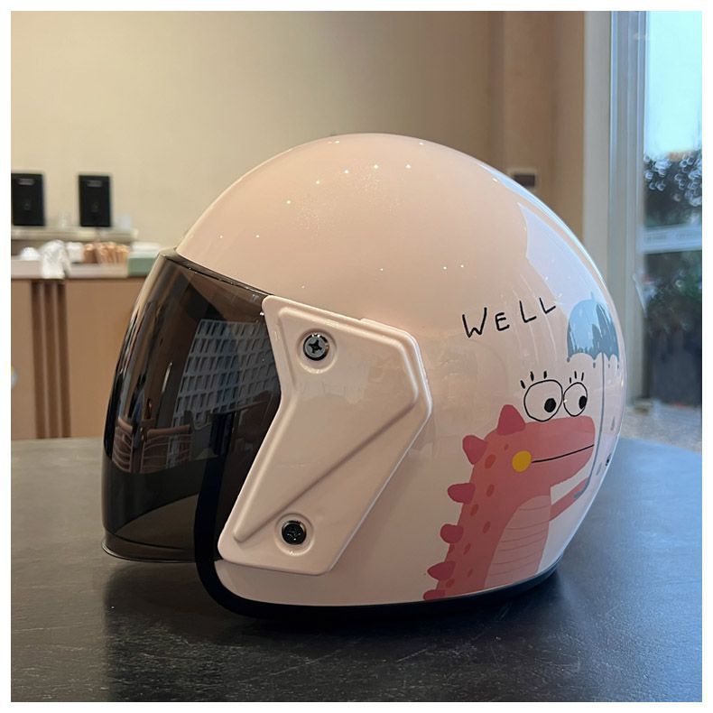 Winter 3C Certified Electric Motorcycle Helmet Cute Scooter Safety Warm