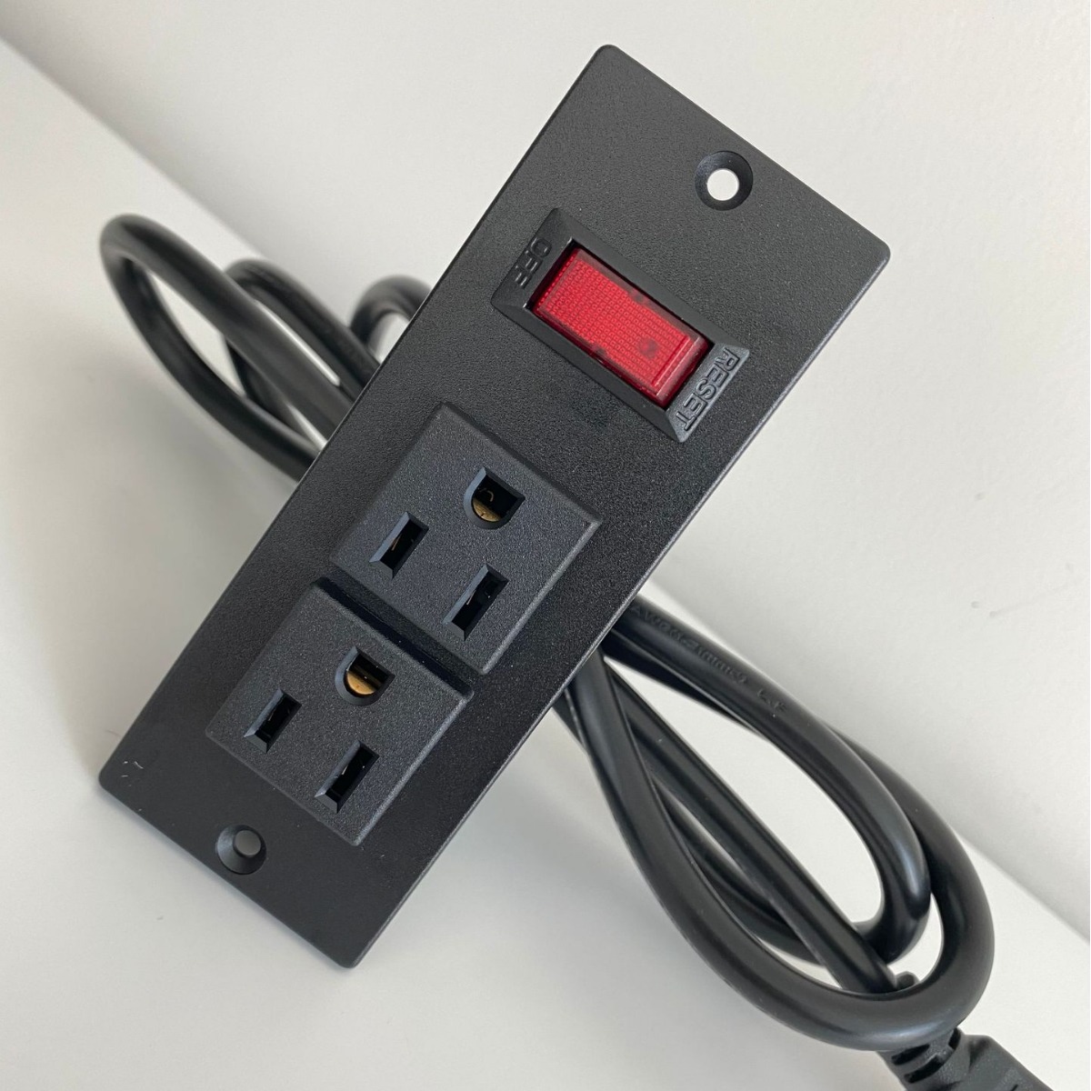 美标认证UL桌面家具酒柜插座美规带开关排插嵌入式暗装电源插排