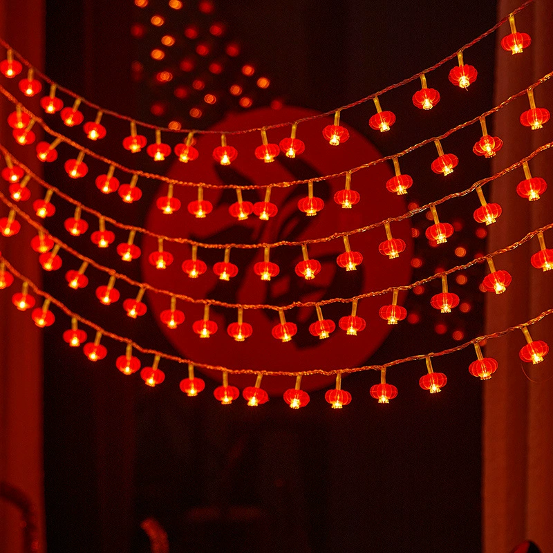 Новый год красный фонарь на открытом воздухе водонепроницаемый антифриз светодиодный свет