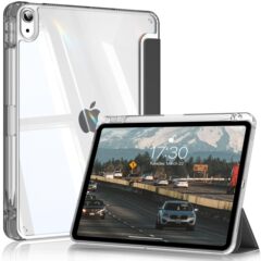 ipad10保護ケース Air6/7世代 Appleタブレット保護ケース pro21/22モデル ペンホルダー付き 磁気吸着 落下防止