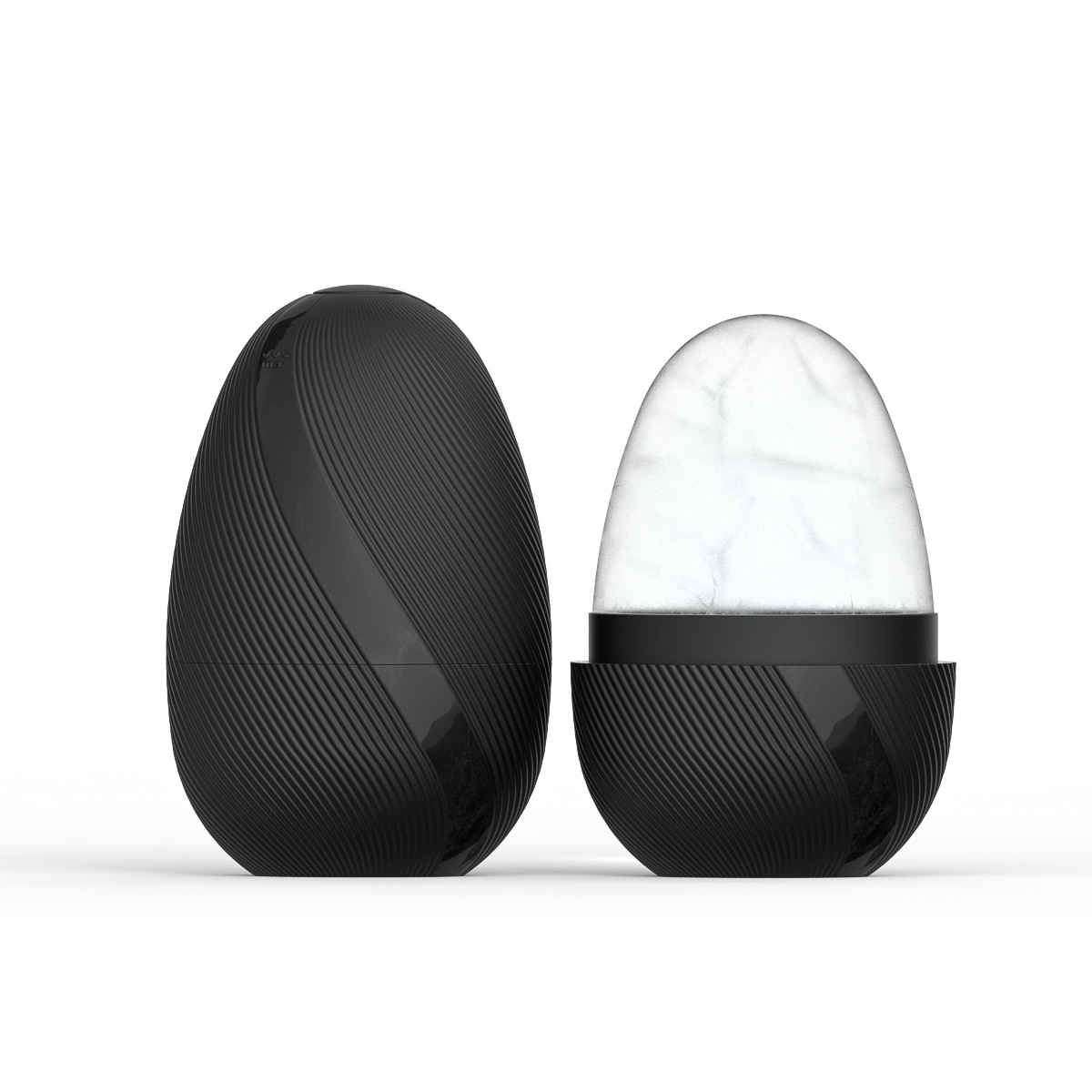 새로운 스타일 - 달걀 모양의 검정색