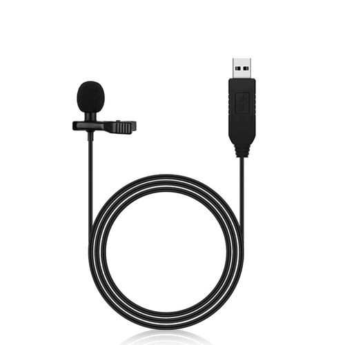 Mini USB Built-in Sound Card Microphone for Computers Laptops Livestreaming Online Classes Recording Lavalier omnidirectional Small Microphone