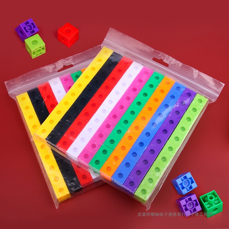 Jardín de infantes niños puzzle juguetes cubo bloques de gránulos Monty matemáticas ayudas didy juguetes hechos a mano