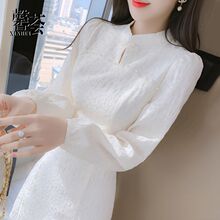 小香风改良旗袍连衣裙子女装春装2025年新款感别致小个子秋冬