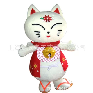 招财猫人偶服装订制吉祥物来图定制泡雕摆件头套充气玩偶动漫定做