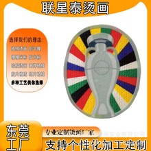 热转印植绒烫画贴水洗耐烫印花布料球衣臂章欧洲杯合集印来图定制