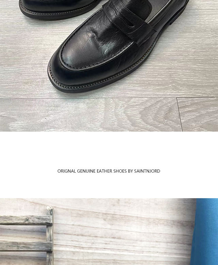 New men's first layer of buffalo skin material four seasons leisure all fashion breathable daily business formal men's shoes_voghion.com