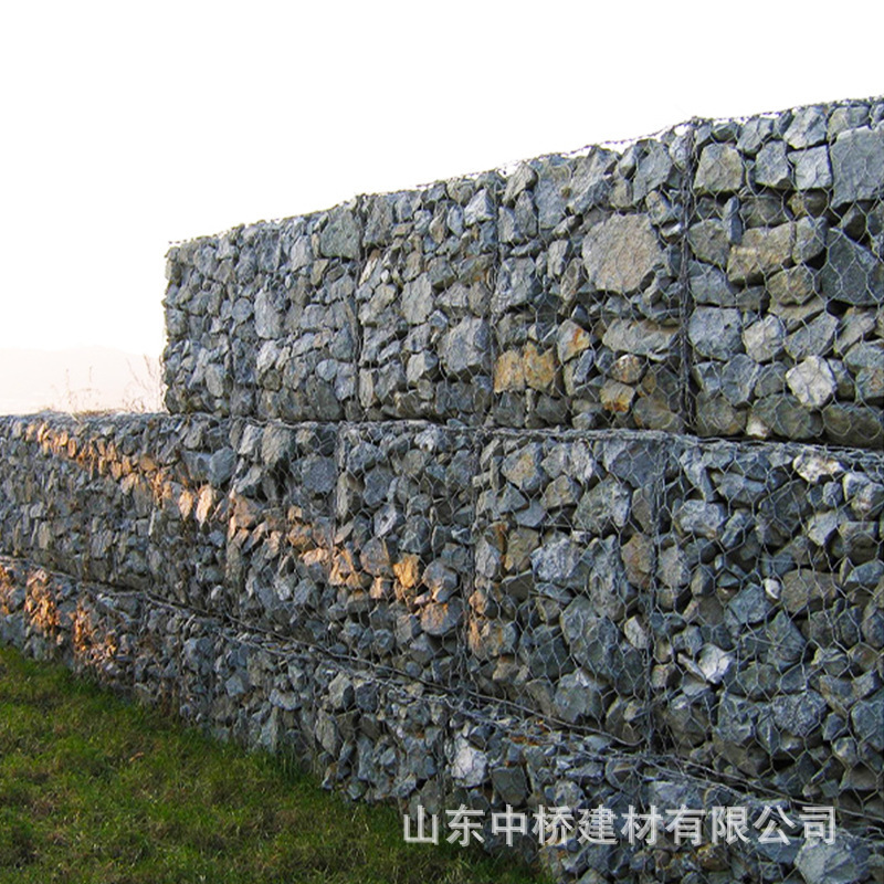 石笼网固滨笼铅丝堤坝水利工程箱镀锌防汛河道护坡绿化石笼网水库