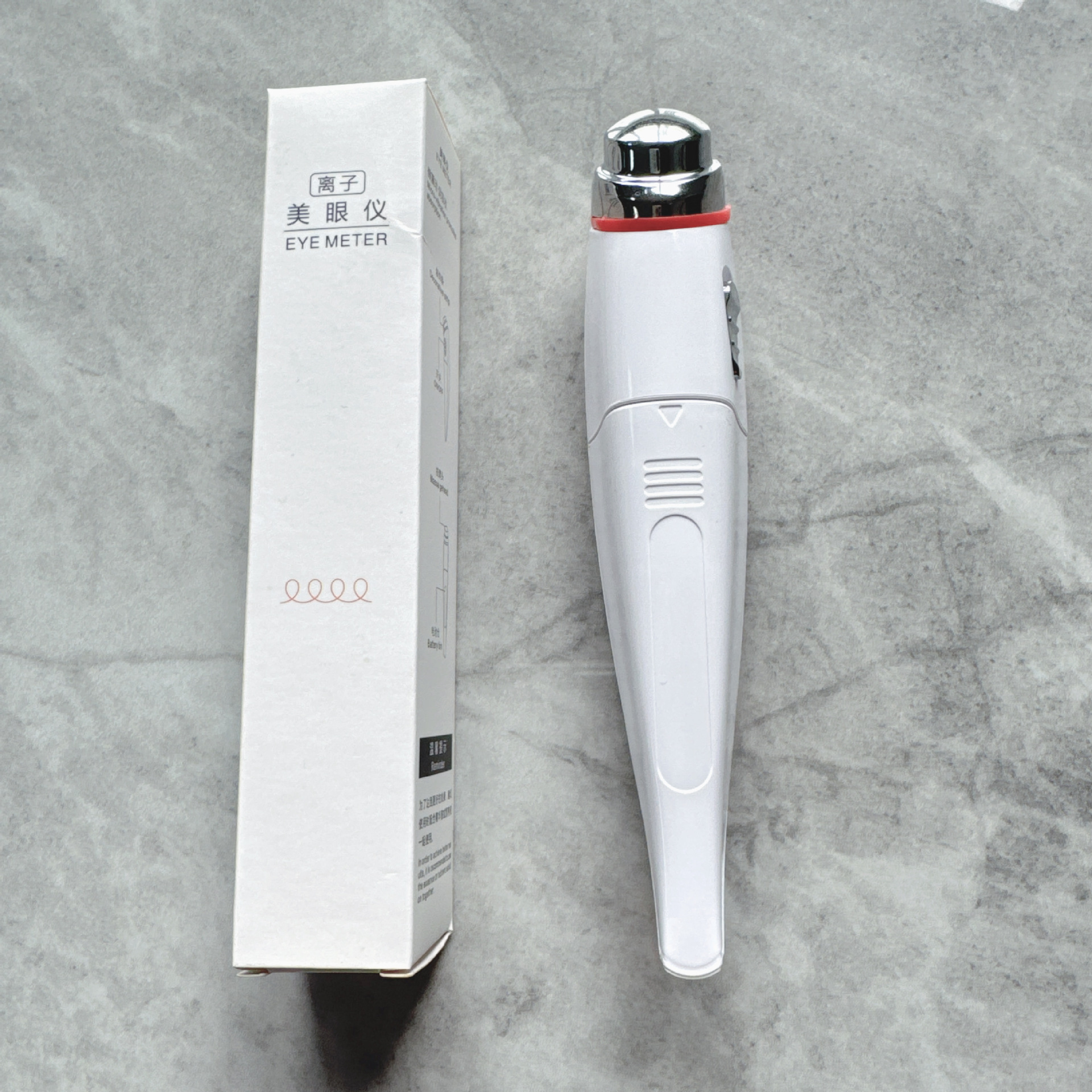 Fabricantes cuidadosamente seleccionados, masajeador de ojos vibratorio al por mayor, instrumento de importación de crema de ojos, instrumento de belleza de ojos faciales, portátil para el hogar