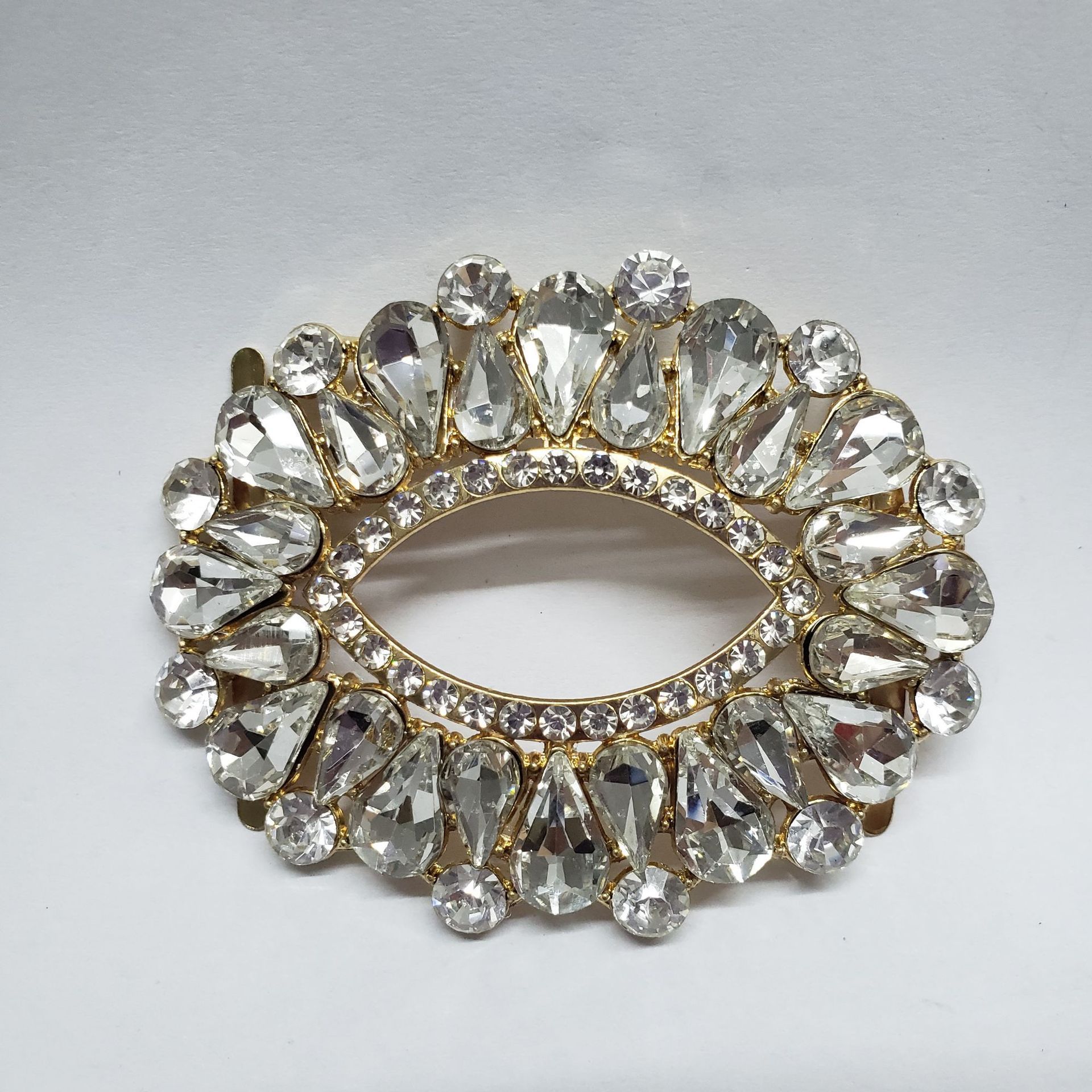 Tengda zapato hebilla nueva aleación de zinc punto diamante zapato hebilla Venta caliente rhinestone brillante zapatos flor Tengda zapatos Accesorios