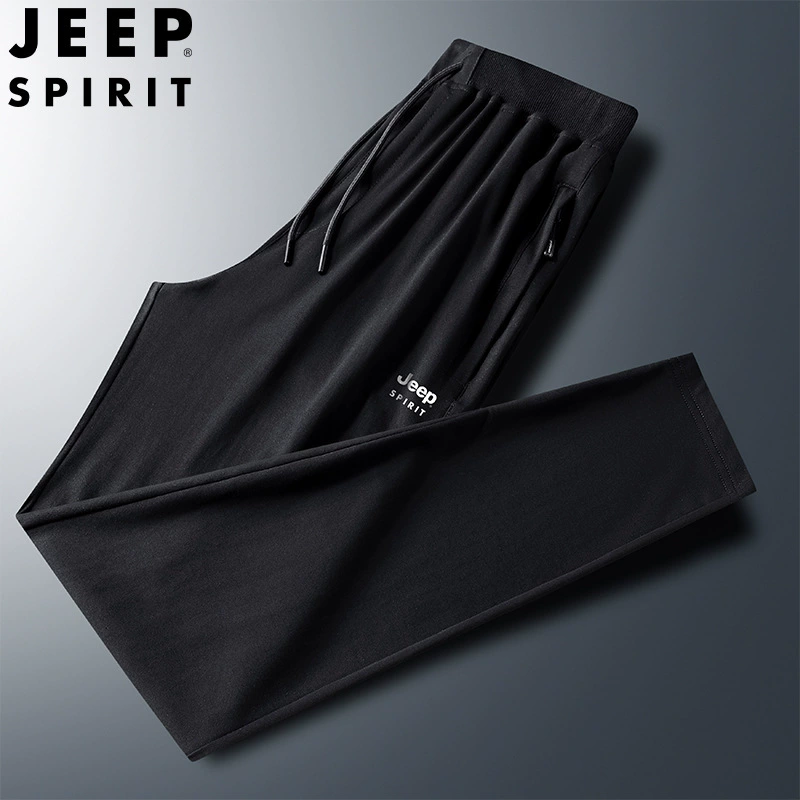 Jeep, модные тонкие дышащие брюки, свободный крой