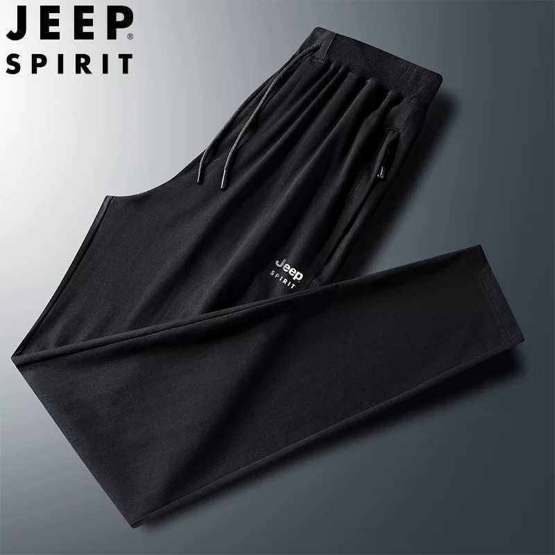 Jeep, модные тонкие дышащие брюки, свободный крой