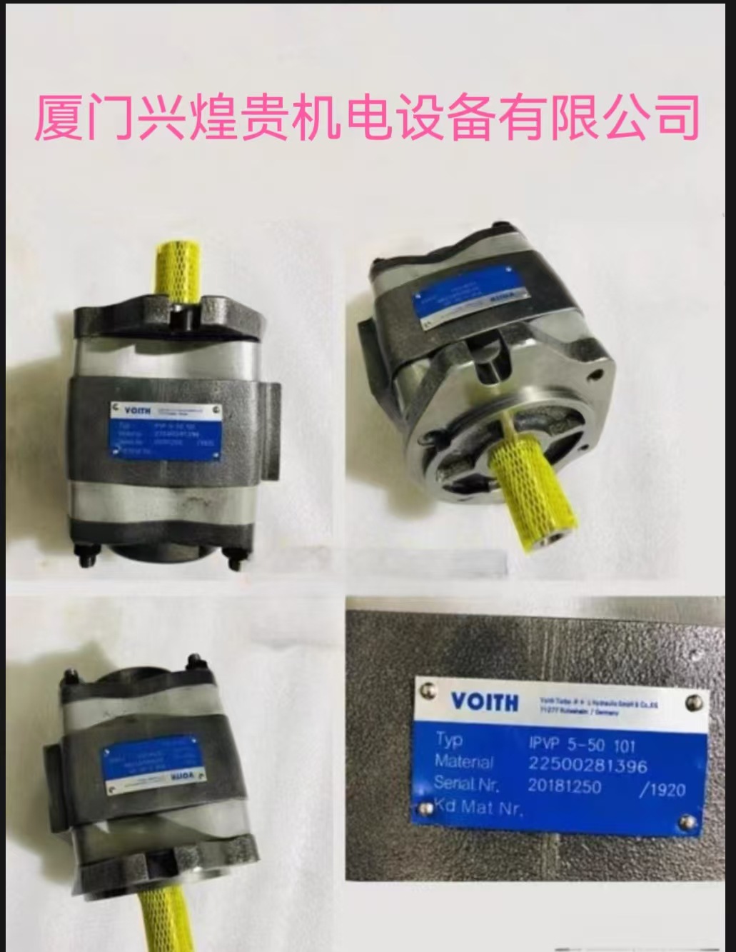 定制福伊特款齿轮泵IPV/S4/5/6/7-80/100内啮合德国voith液压油泵