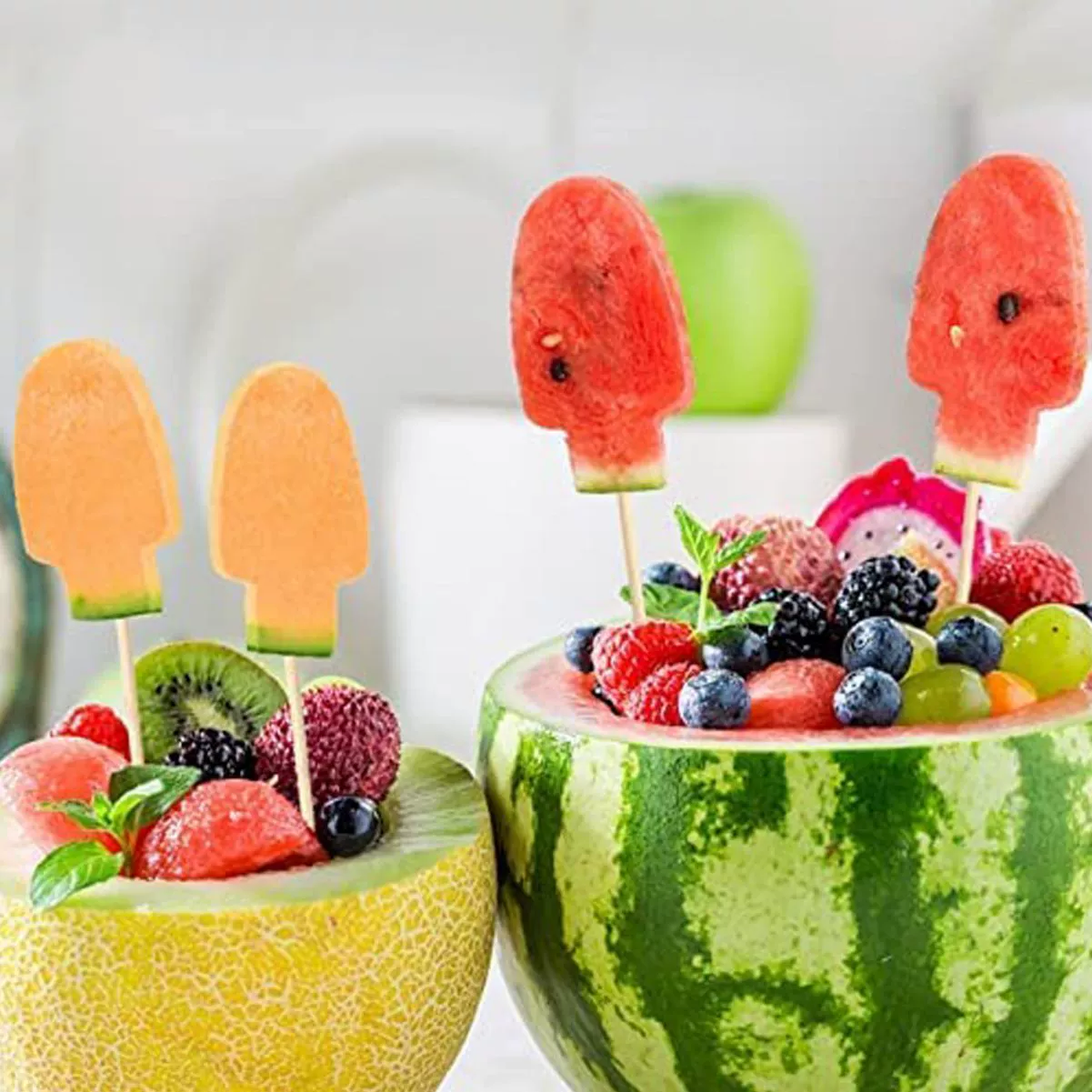 Creative cut watermelon stainless steel watermelon cut multi -function slicer fruit segmentation artifact division cutter cutting tool