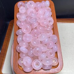 メーカー卸売り天然星光粉結晶芙蓉結晶水晶平安ボタンDIYアクセサリー女性ジュエリー