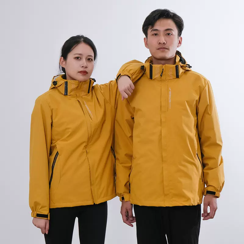 户外冲锋衣男女潮牌三合一可拆卸两件套男登山服女户外防风外套男