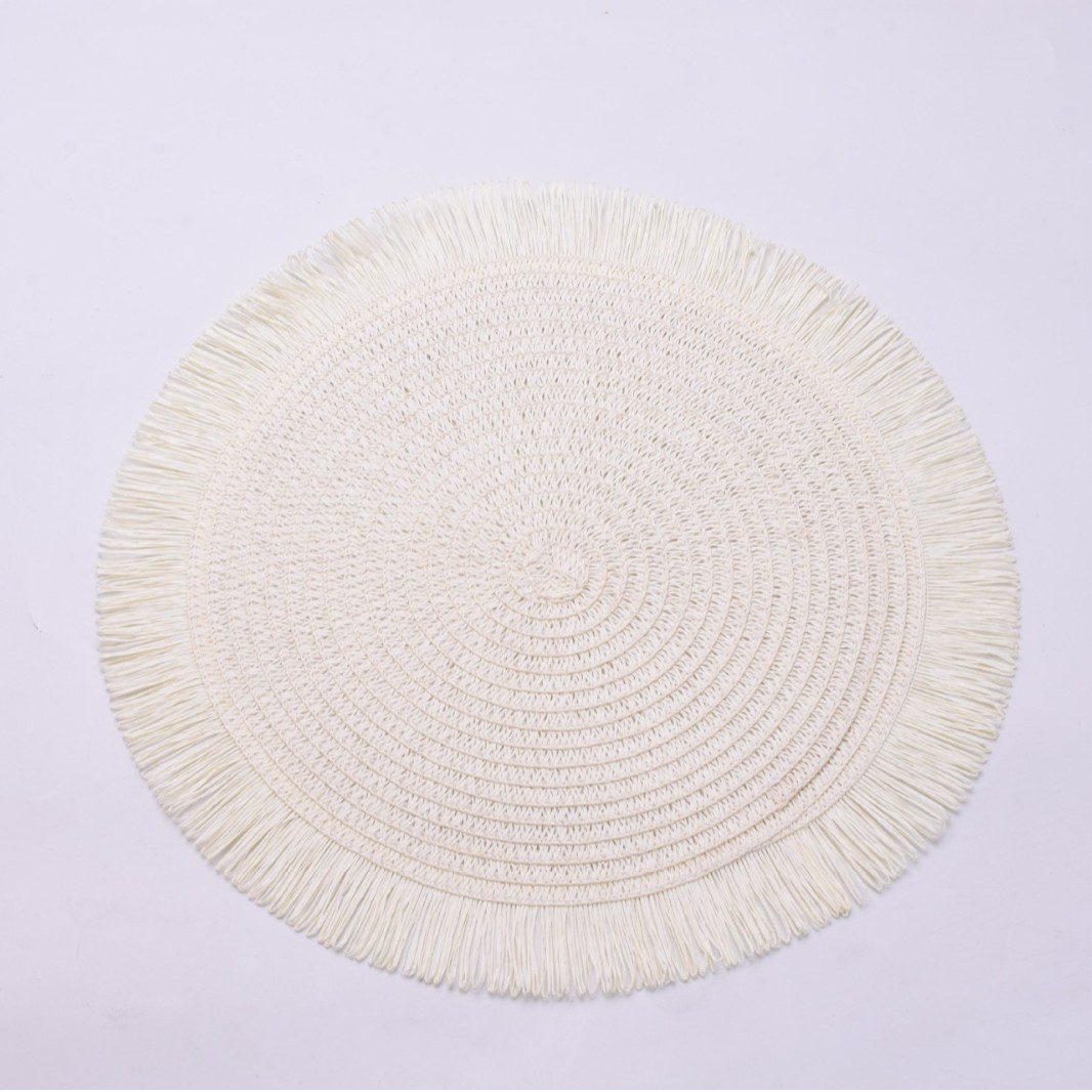 Estricta selección de almohadillas redondas europeas occidentales bordes trenzados degradables almohadillas de aislamiento térmico anti-deslizante en el hogar venta en caliente transfronteriza