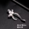 Crystal, universal retro swan from pearl, high-end brooch lapel pin, simple and elegant design, wholesale