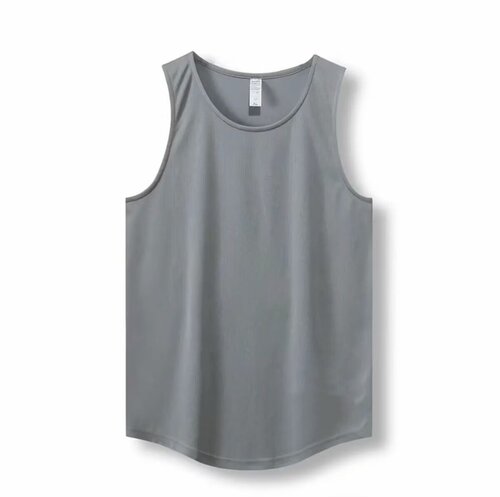 Men's sleeveless T-shirt, INS trendy brand, Japanese style, simple and broad-shouldered, cut sleeves, summer loose pure cotton sports jacket, outerwear