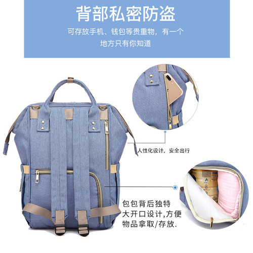 EXCEFORE Mom Bag for Men and Women, Multifunction Double Shoulder Diaper Bag, Wholesale Large Capacity Breastfeeding Bag, Manufacturer