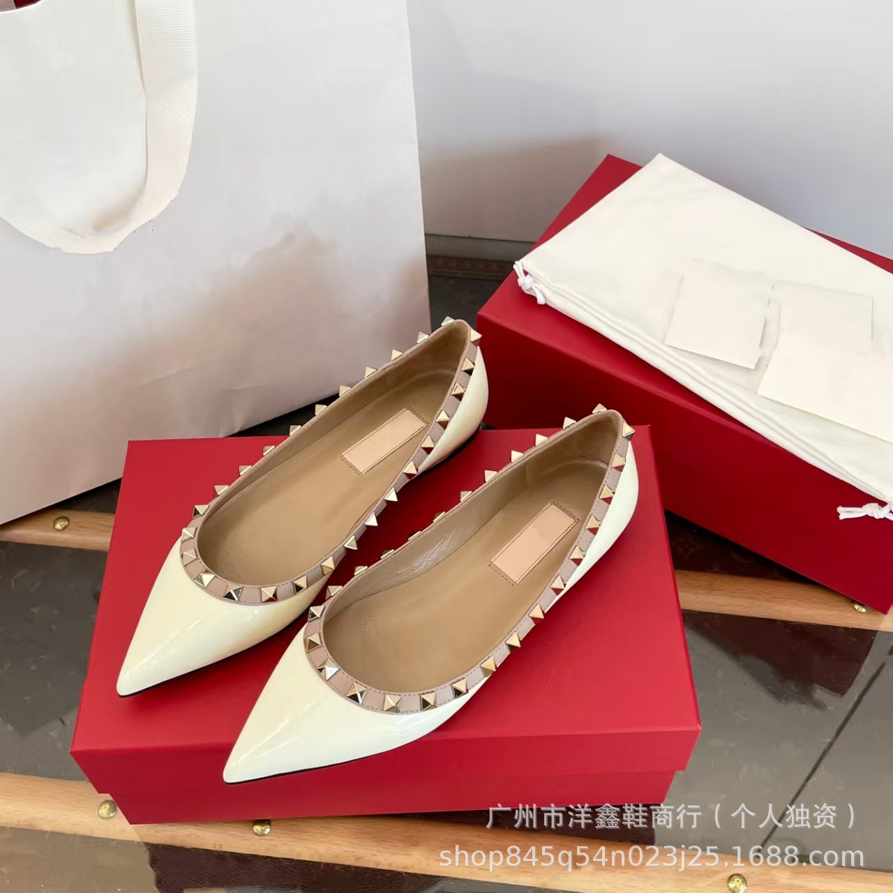 White shoes flat