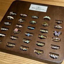 С��925�y��ɫ�m�Ž�ָŮins�L��������߼����p�ݲ���ɫ�_��ָ�h