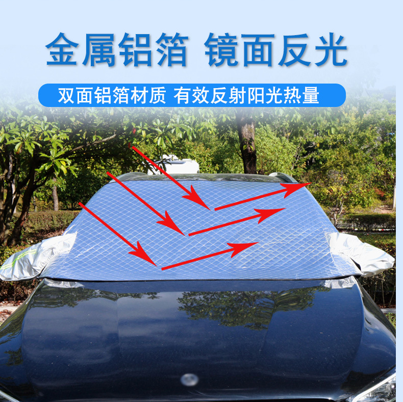 2025 Car Snow Shield, Enlarged and Thickeneded Front Windshield, Snow Shield, Fleece-Lined and Cotton Snow Shield, Magnetic Snow Shield