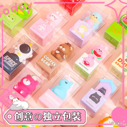 Keqi Silicone Shape Pencil Sharpener Cute Cartoon Pencil Sharpener Student Mini Portable High-Looking Panda Pencil Sharpener