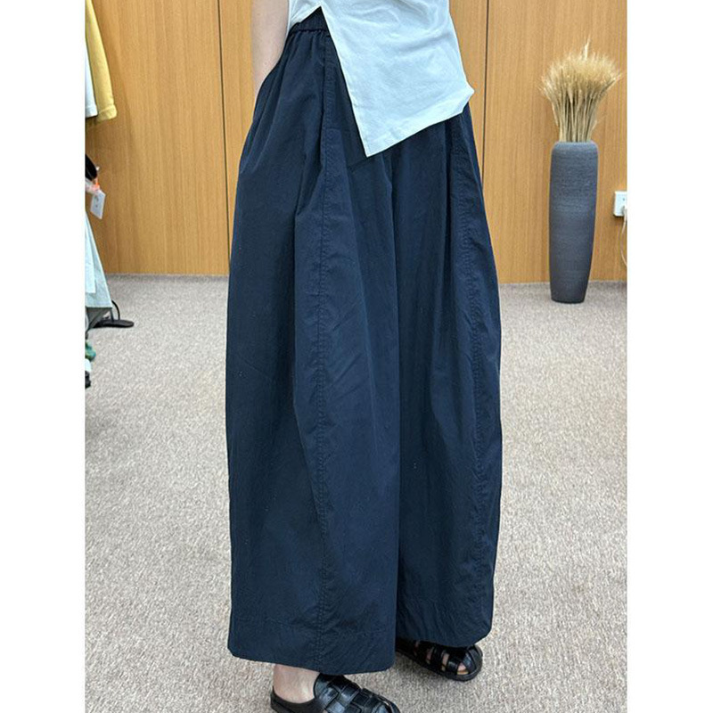 速干裤女夏季薄款微胖妹妹mm休闲防蚊灯笼山本裤直筒冰丝阔腿裤女|undefined