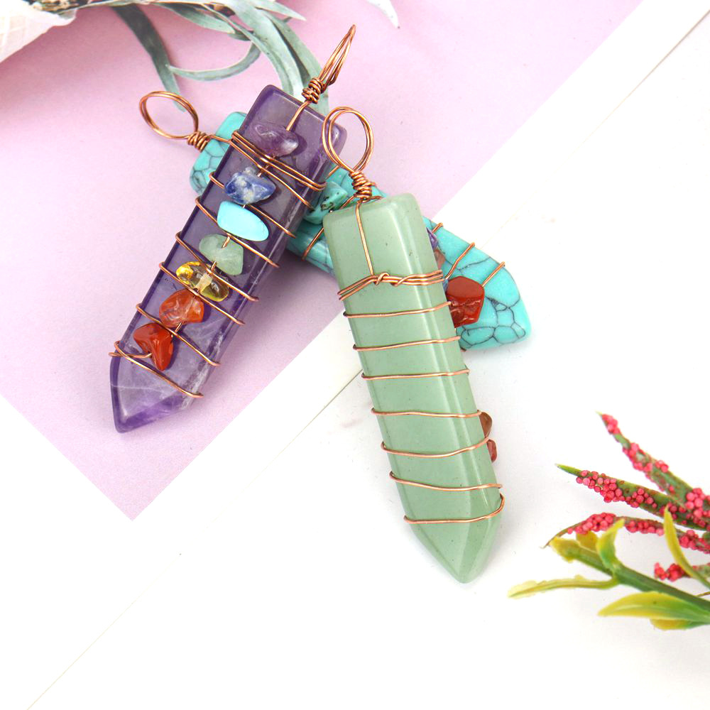 Fashion Geometric Agate Beaded Pendant Necklace 1 Piece