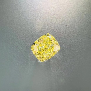 GIA International Certificate 1.0ct Color Yellow Cushion Diamond Naked Stone Inlaid Ring Pendant Jewelry Clarity vs2