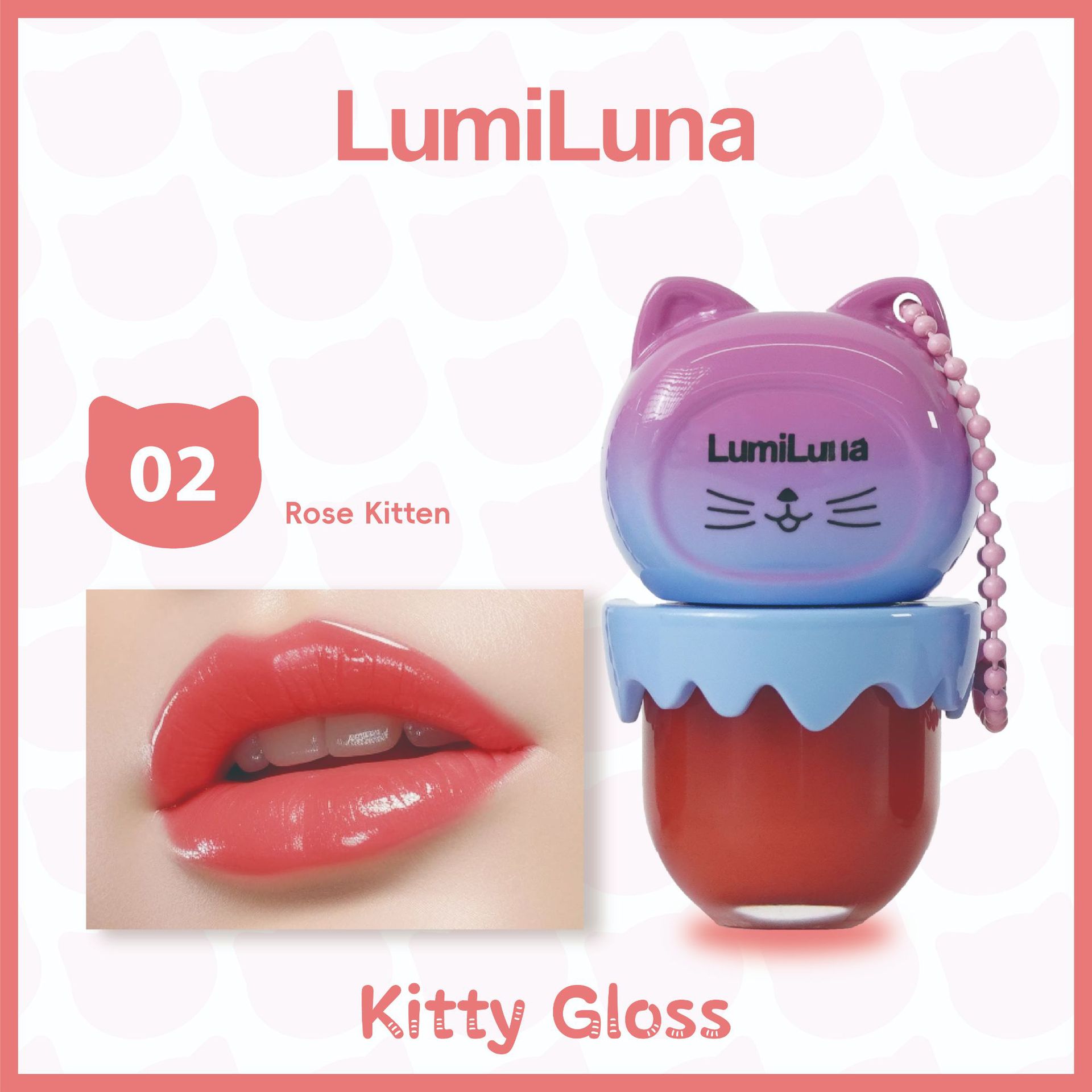 LumiLuna gelatina lipoprotector aceite hidratante anti-agrietamiento desvanecimiento de la marca de esmalte labial image 7
