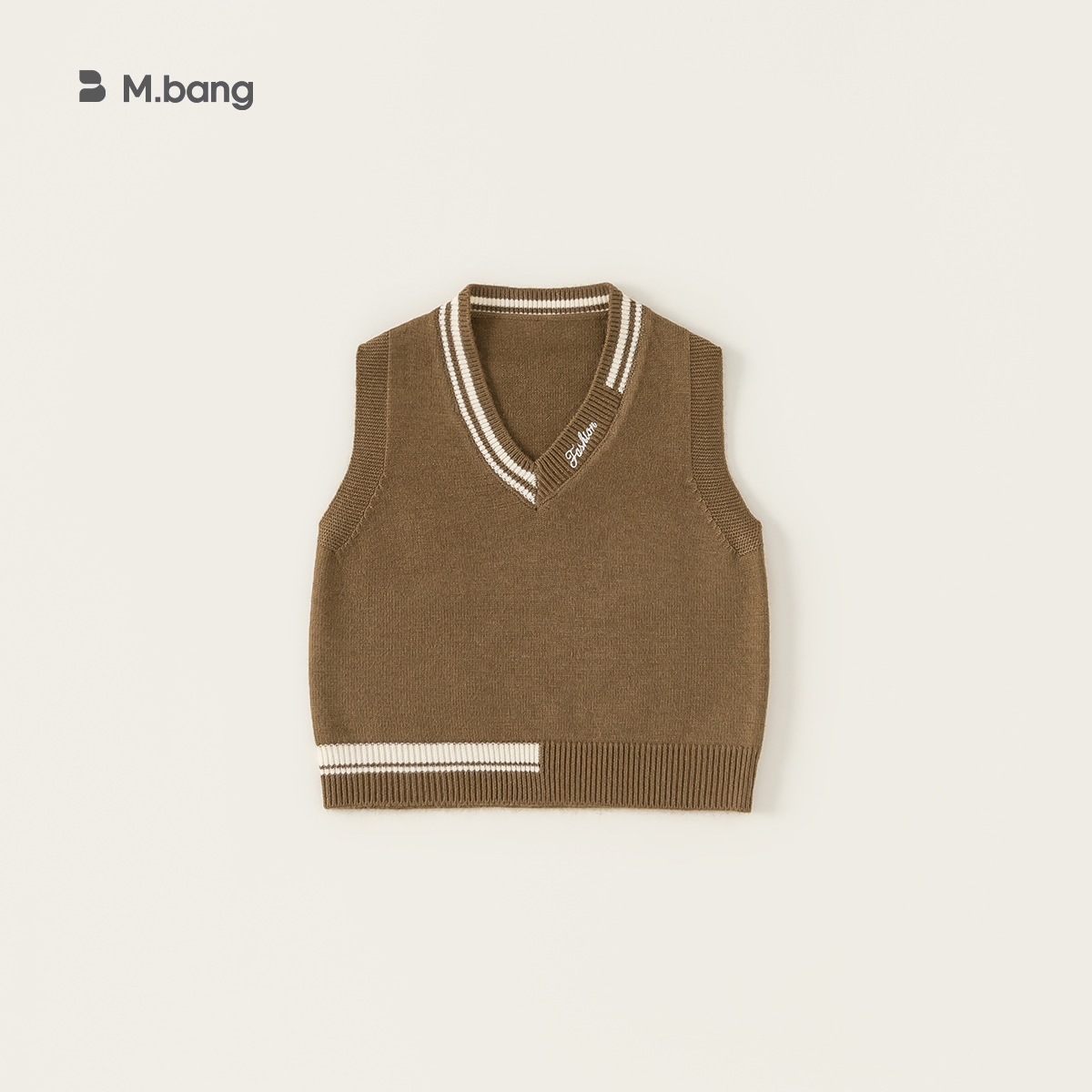 Youbao ropa para niños suéter para niños chaleco de invierno nuevo chaleco para niños pequeños y medianos estilo de otoño e invierno chaleco de punto con cuello en V todo fósforo
