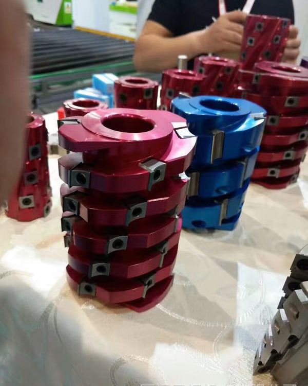 四面刨螺旋刨刀,木工双面刨螺旋刀头,威海工友,四川青城刨砂机