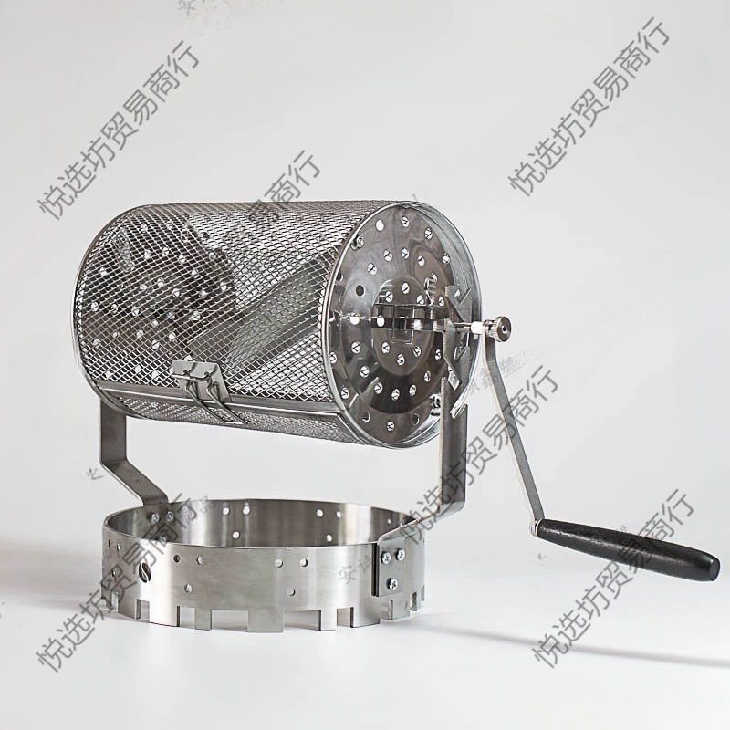 Hand shake baked bean machine simple coffee bean cubes straight fire manual baking roast house baking machine baking machine grill net