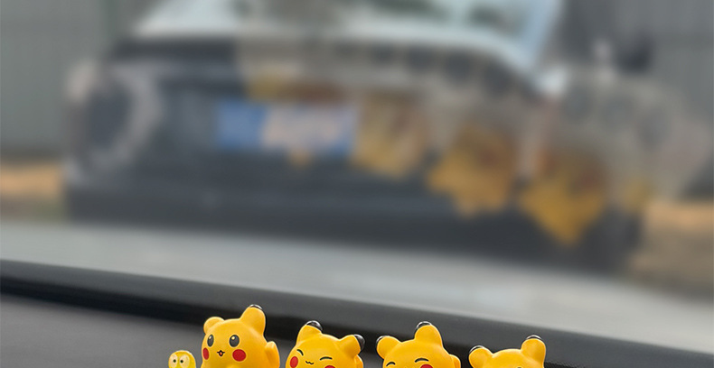 New Pikachu Temporary Parking Number Plate, High-Looking Moving License Plate, Cute Cartoon Car Moving Phone Plate
