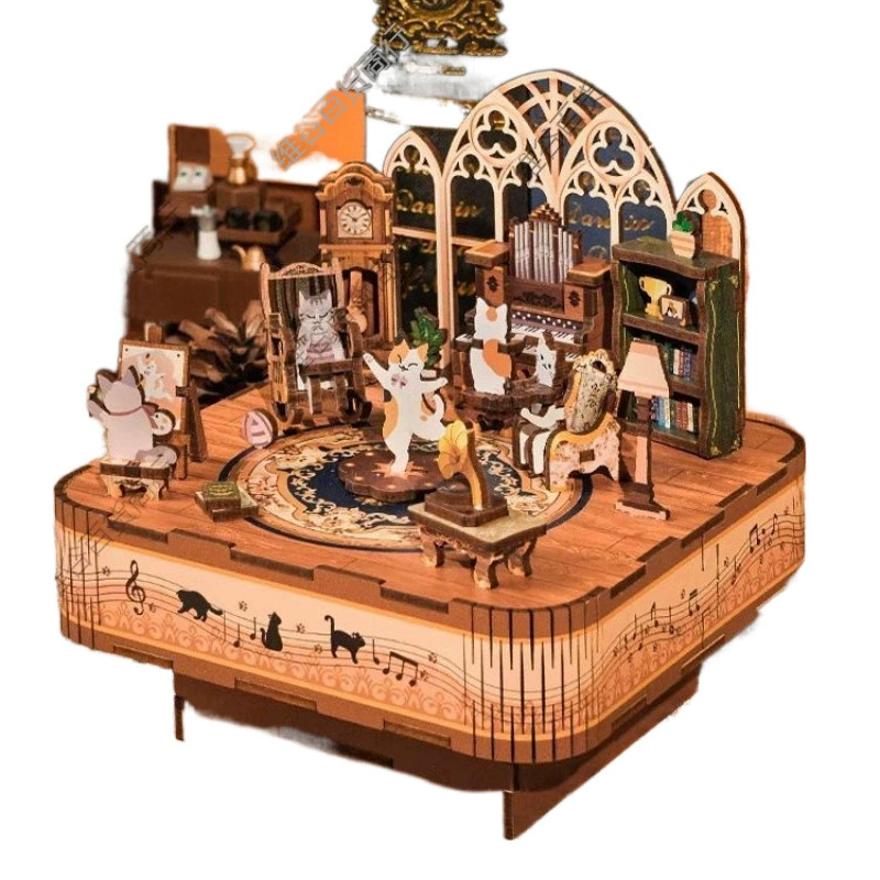 Constructor, music box, minifigure, DIY