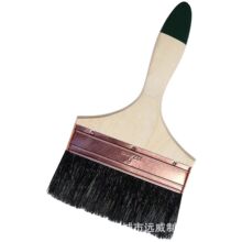可定制跨境爆款加厚猪鬃刷黑刷子毛刷木柄油漆刷除尘清洁刷