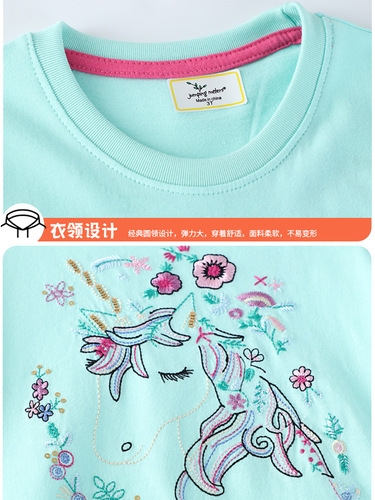 European and American cross-border children's summer short-sleeve dresses for girls, European and American children's clothing, cute cartoon children's princess dresses, wholesale
