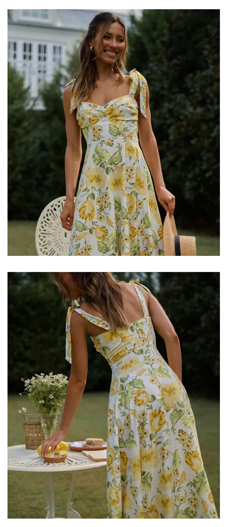 Floral Tie Dress Image 8